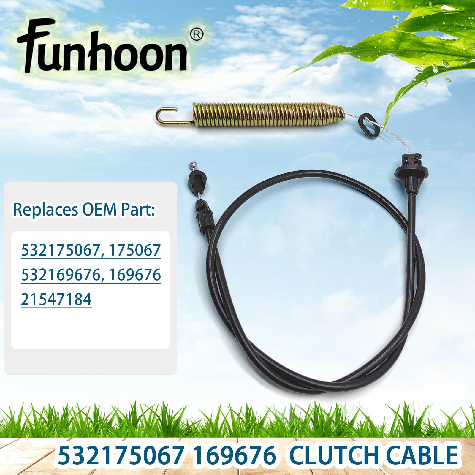 Funhoon clutch cable conduit section highlights precise length
