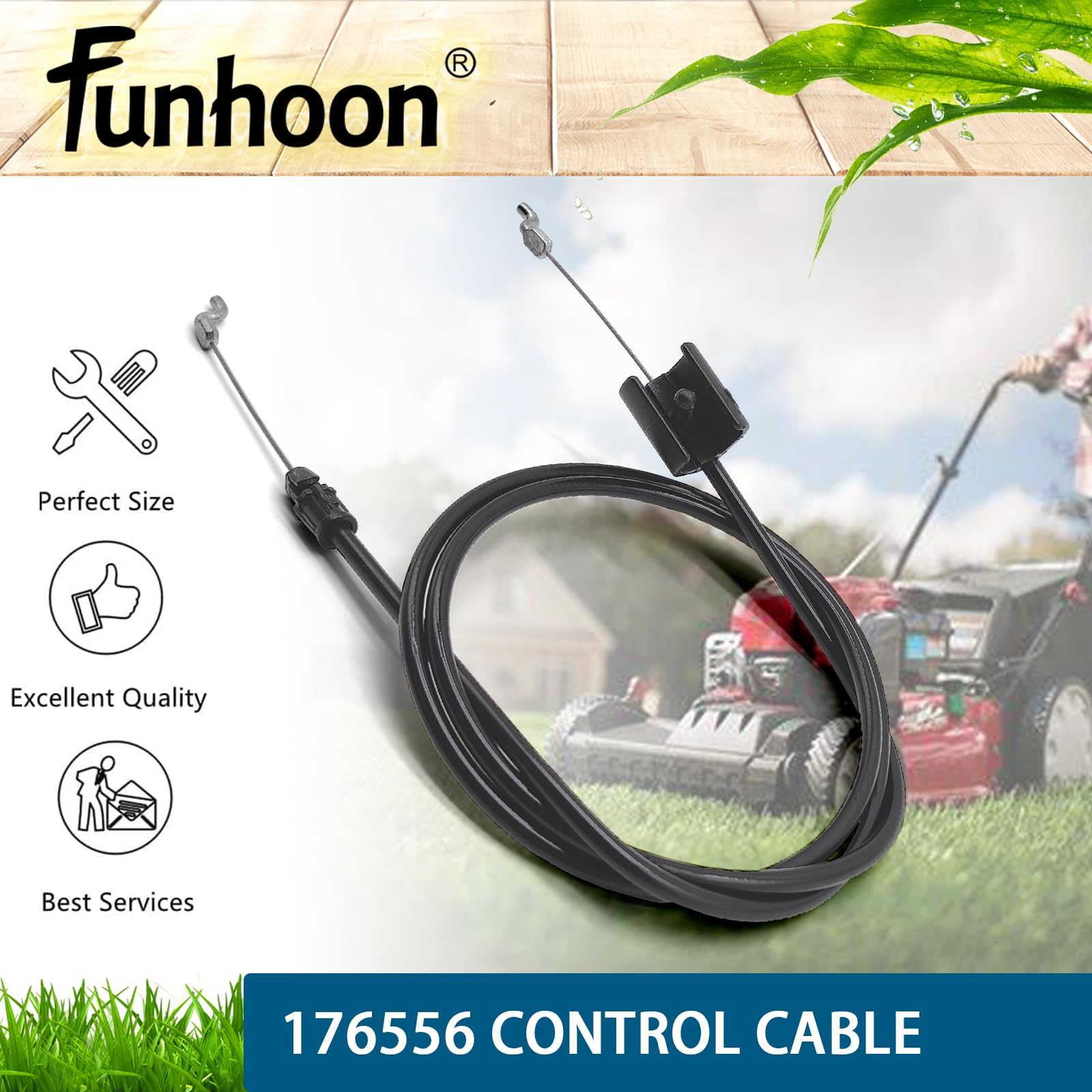 Funhoon easy-install zone cable for quick mower maintenance