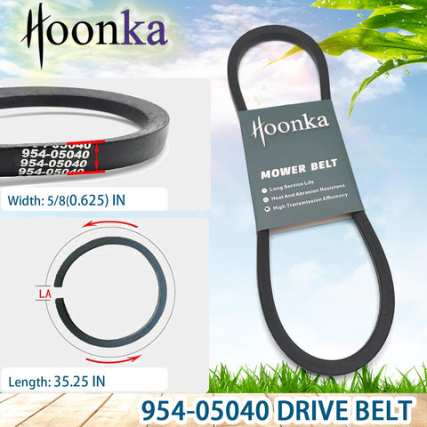 HOONKA 954-05040 belt specifications for precise fit and reliable performance.