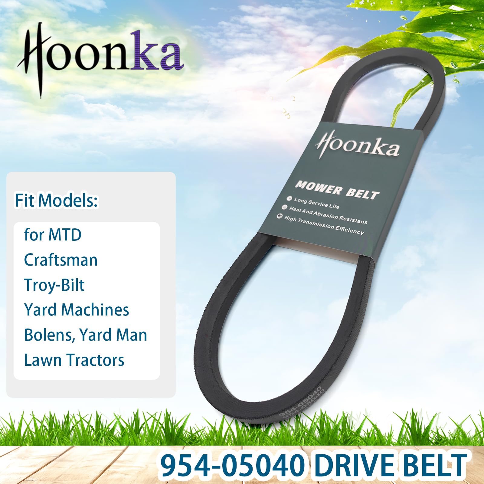 Durable belt material ready for season-long mowing tasks.