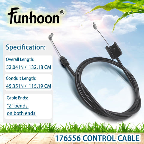 Funhoon throttle cable with Z-bend ends improves installation across Craftsman and Husqvarna