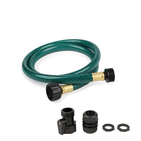 FUNJEE garden hose one-half-inch three foot, compact size for tight spaces and quick watering