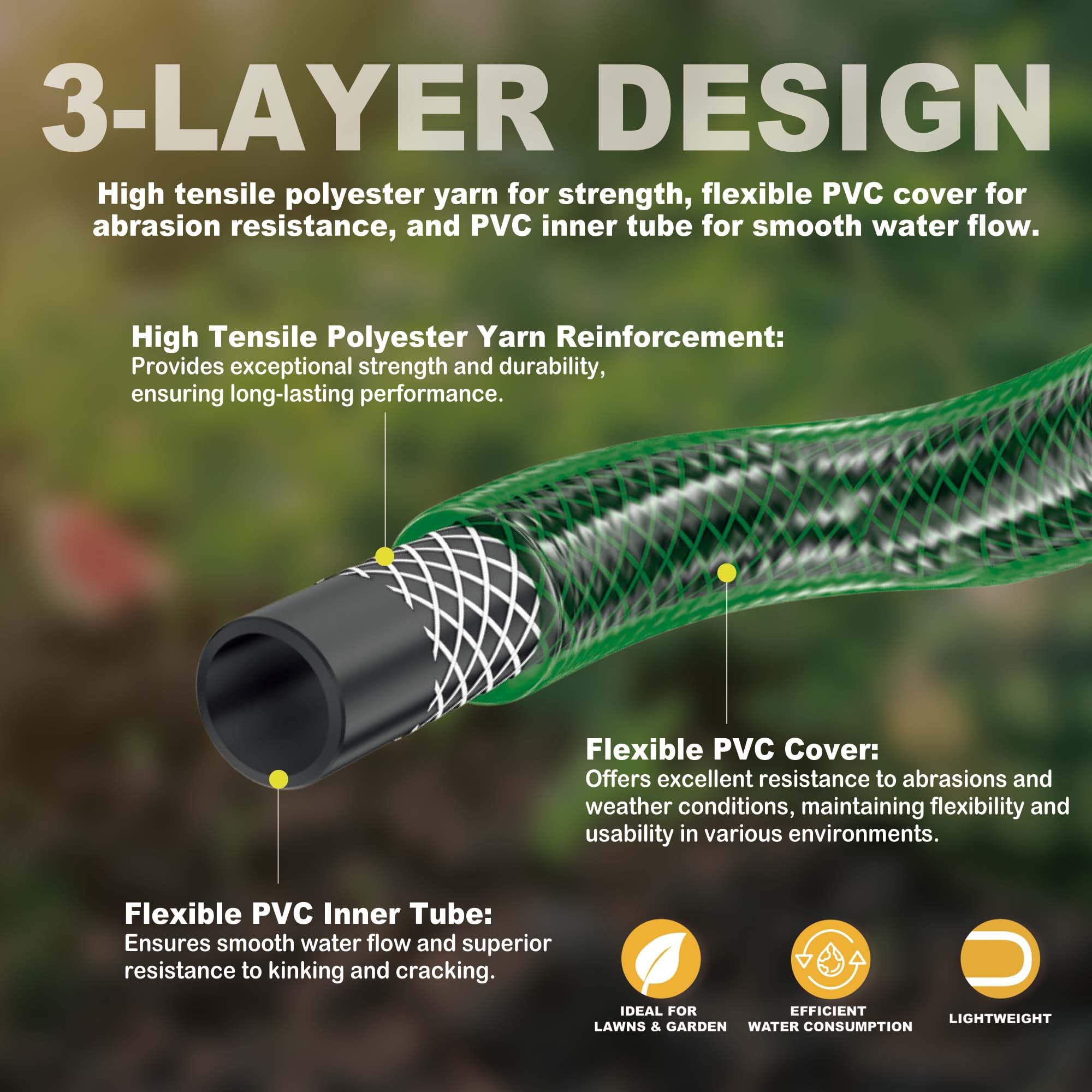 FUNJEE reinforced inner tubing reduces tangles and enhances durability