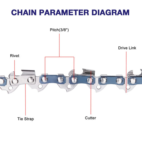 72 drive links provide secure fit and durable performance.