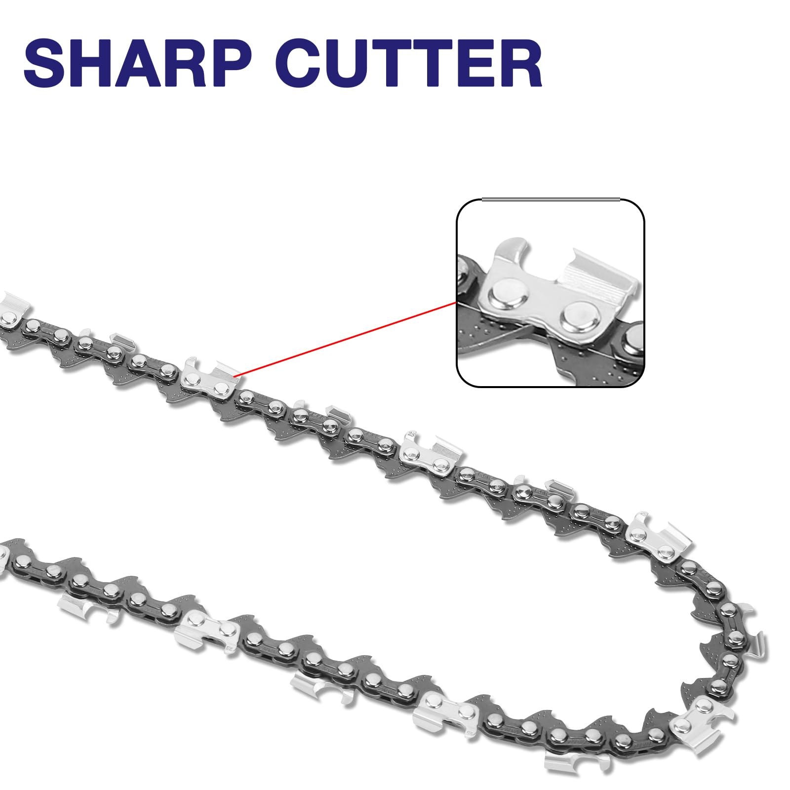 FUNKYWOO low-kickback chain reduces fatigue during extended cuts