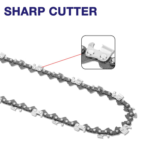 FUNKYWOO low-kickback chain reduces fatigue during extended cuts