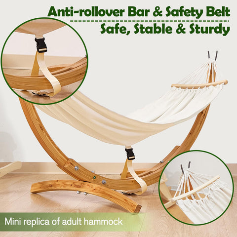 FUNLIO premium steel hooks securely attach the cloth to the stand.