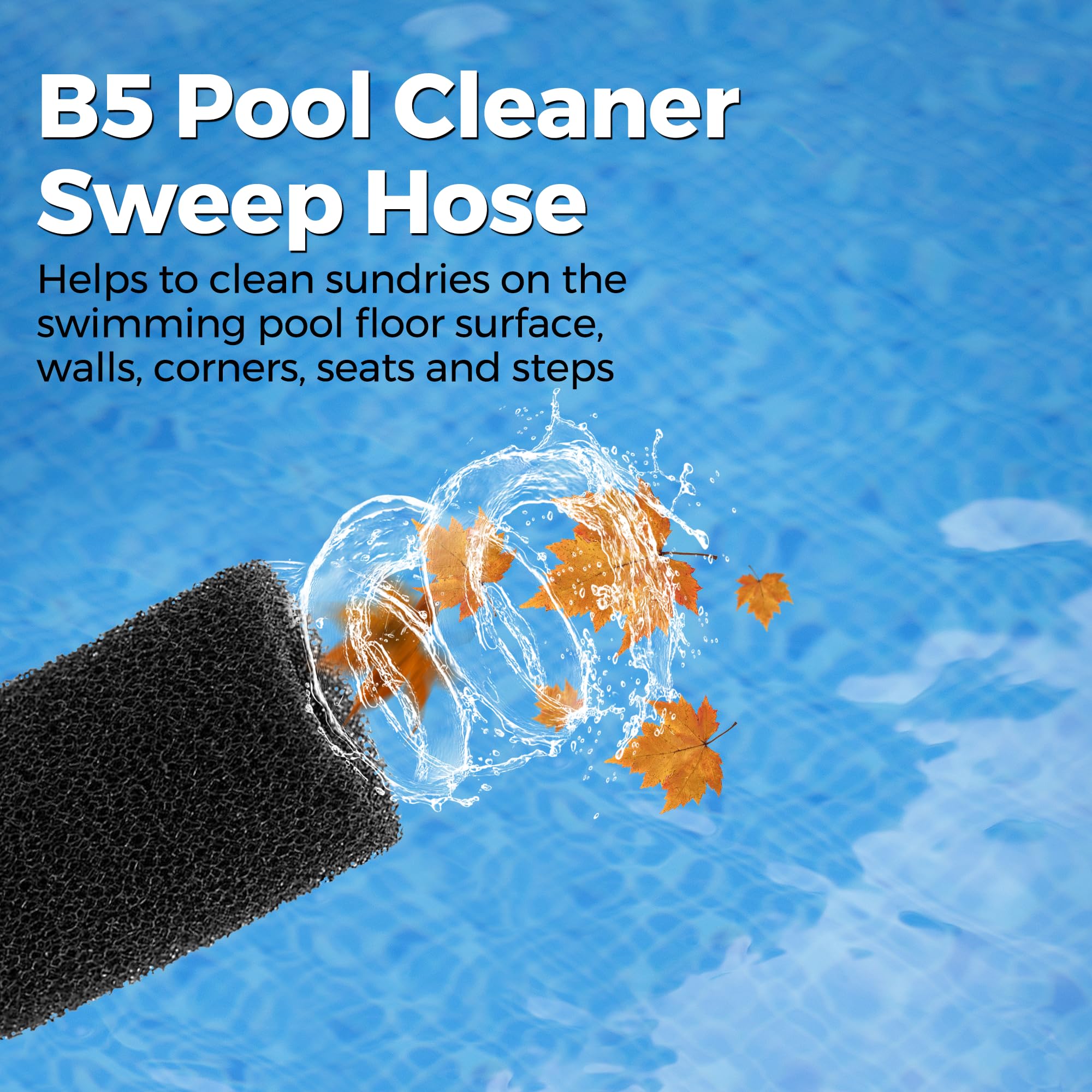 Funmit 42-inch hose length covers more area per pass