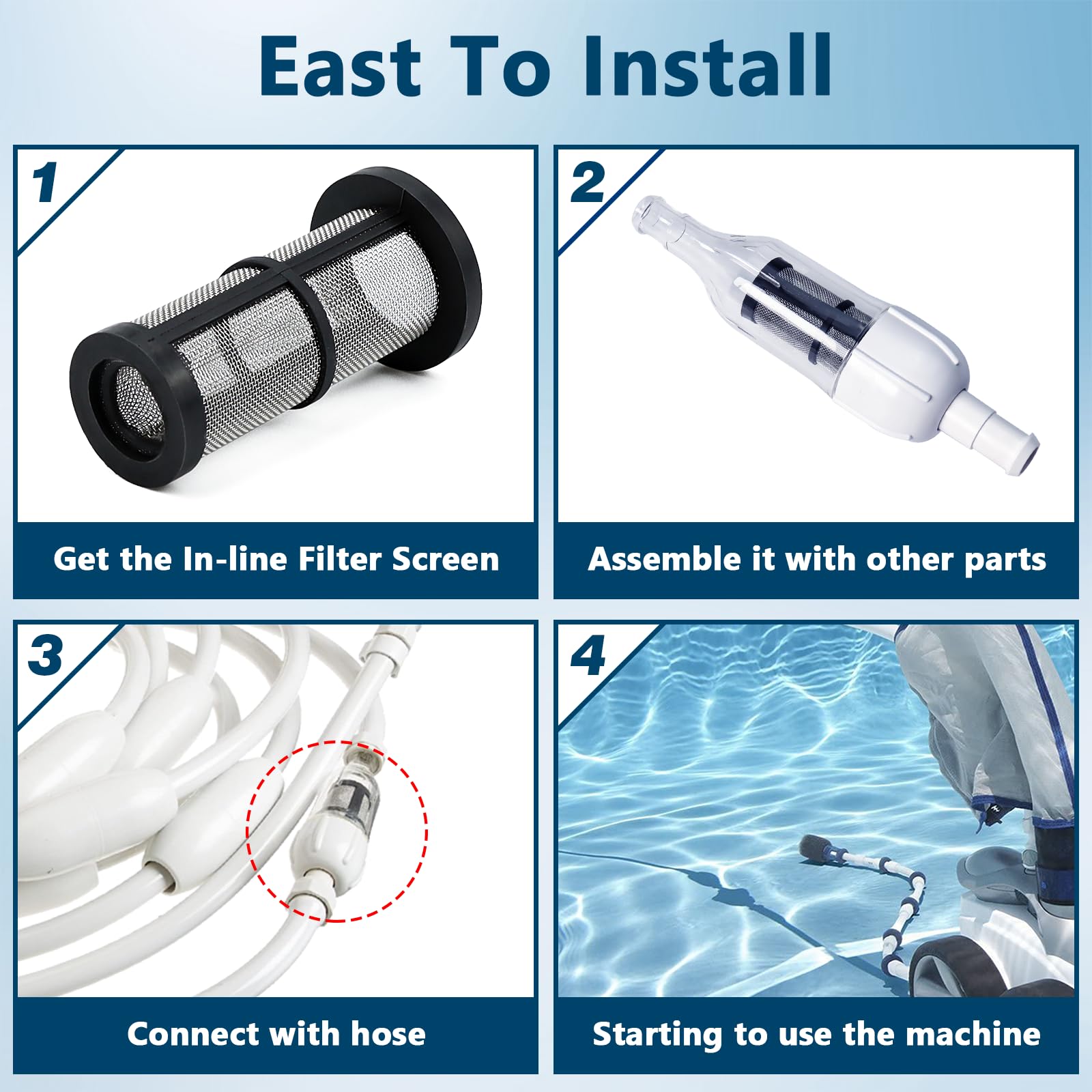 Funmit 48-222 easy-install filter screen—swap in minutes