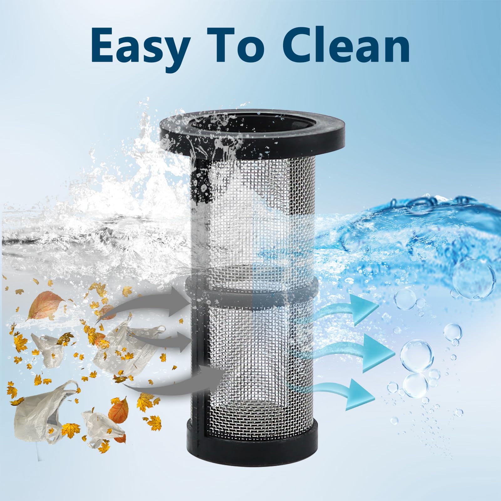 Funmit 48-222 filter screen stainless steel mesh for long-lasting pool cleaner performance