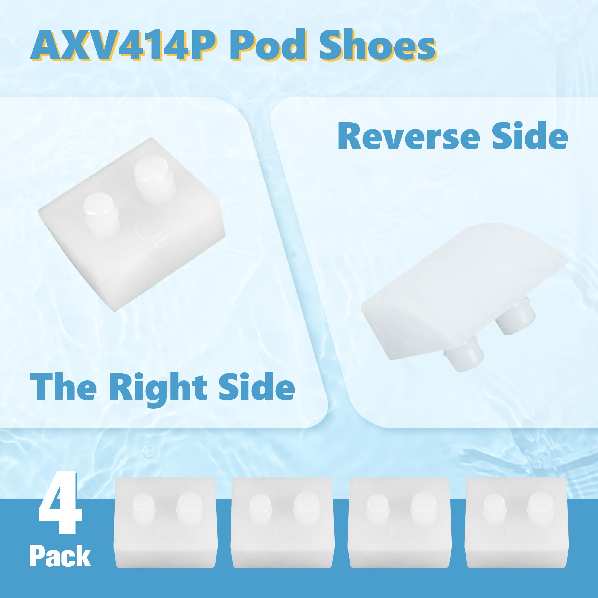 Funmit AXV414P pod-shoe-back offers consistent glide and wear resistance.