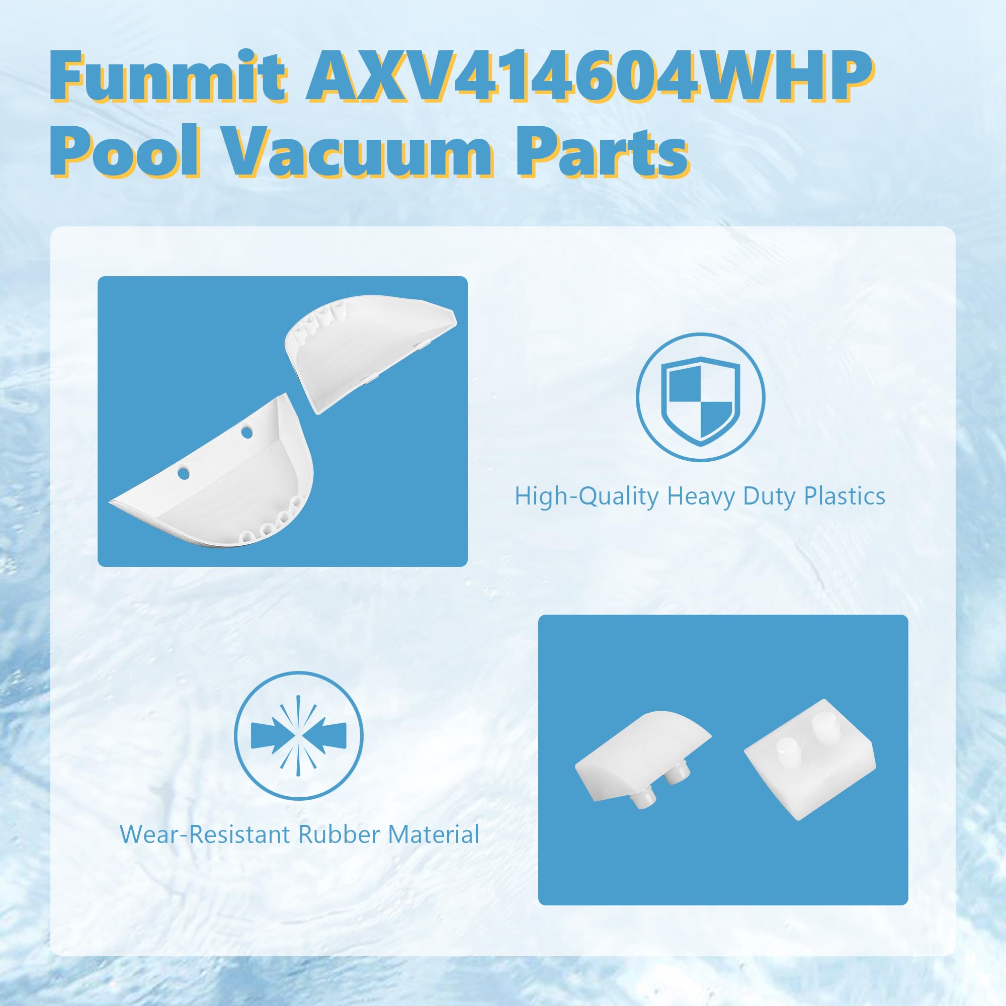 Funmit AXV414P pod-shoe-front provides durable foot contact for smooth movement.