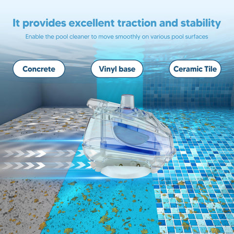 Funmit AXV414P pod shoes on pool floor improve traction
