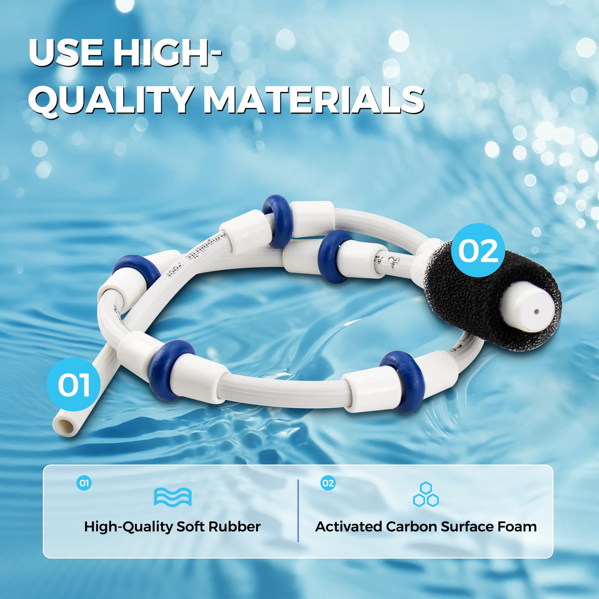 Funmit blue wear rings set for durable wear protection