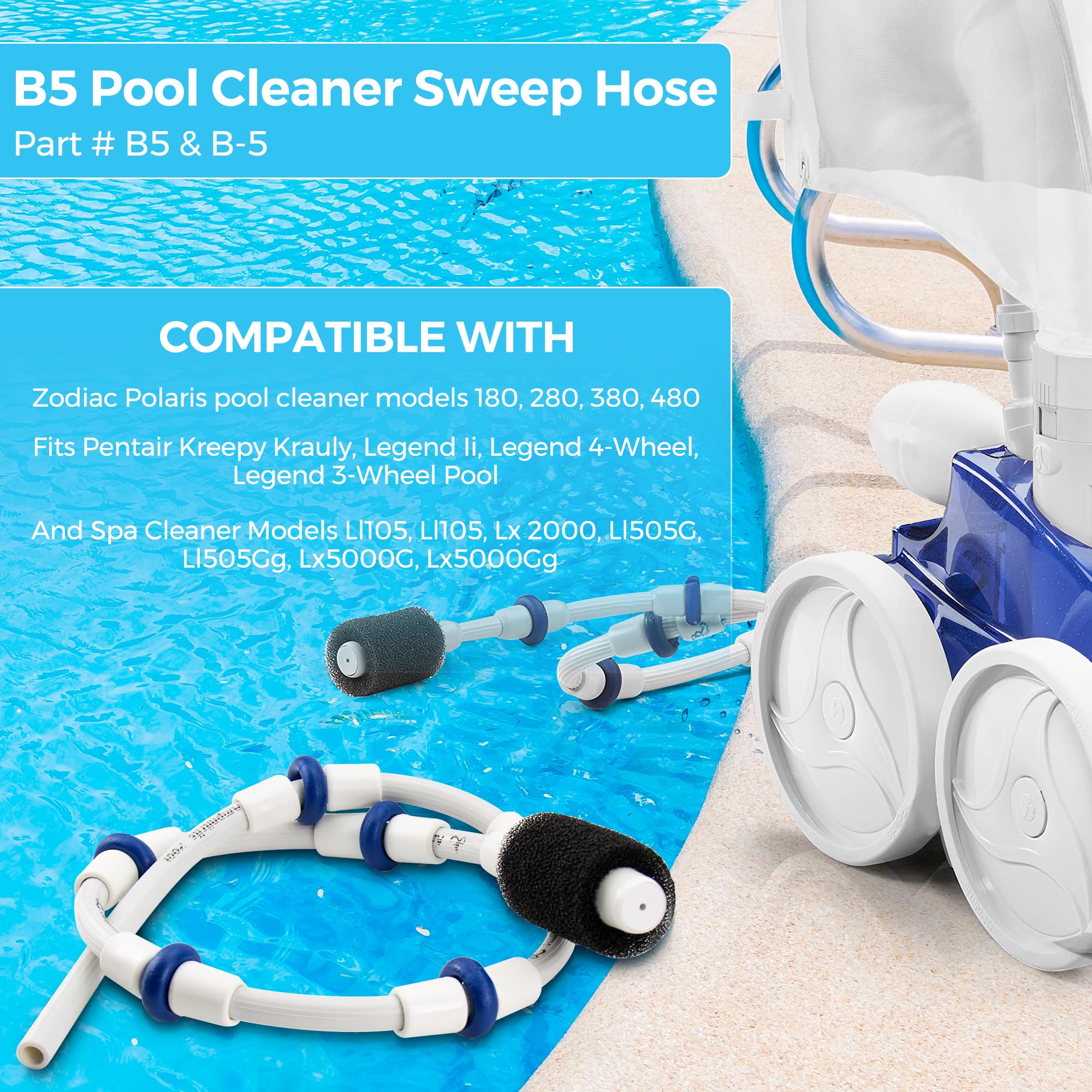 Funmit complete kit with scrubber and wear rings for easy replacement
