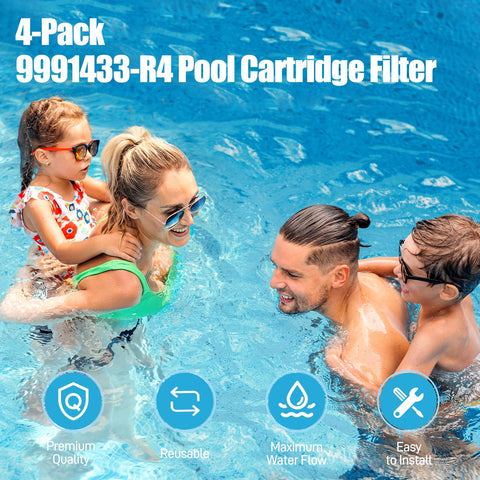 Funmit four-pack replacement filters arrive ready for quick swaps.
