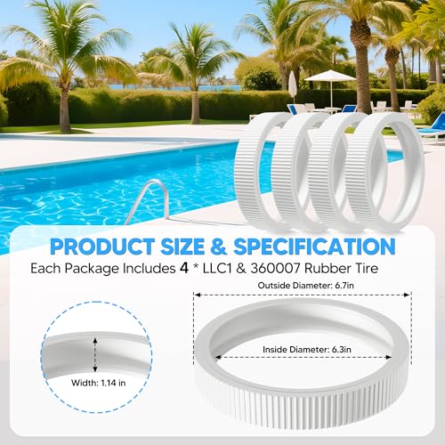 Funmit tire shown compatible with Pentair Legend LL105 for easy replacement.