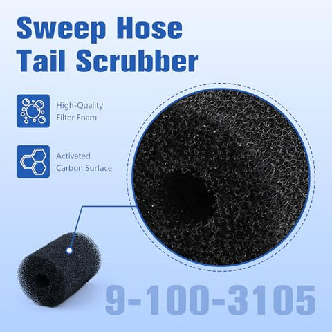 Funmit Polaris tail scrubber end helps keep floors, walls, and steps clean with sturdy foam.