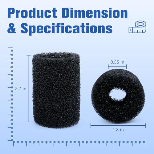 Funmit Polaris tail scrubber end is easy to install and replace on compatible hoses.