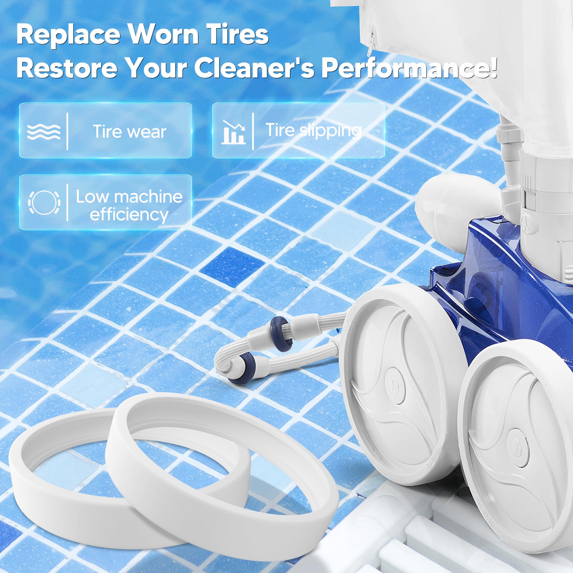 Funmit pool tire durability test proves long-lasting rubber
