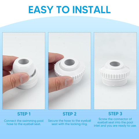 Locking ring included with Funmit jet nozzle kit ensures secure setup.