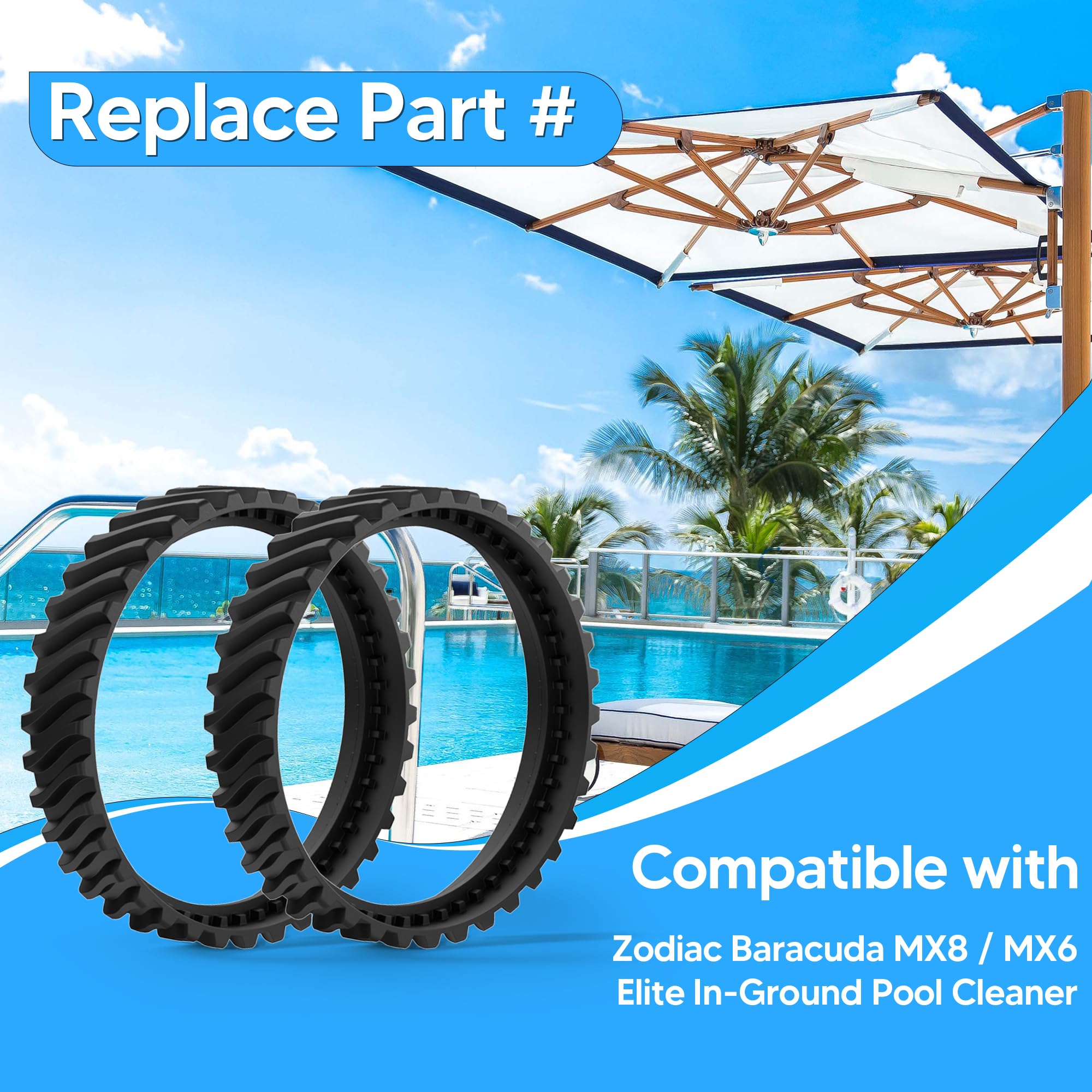 Funmit packaging includes four upgraded tracks for MX8 MX6 cleaners
