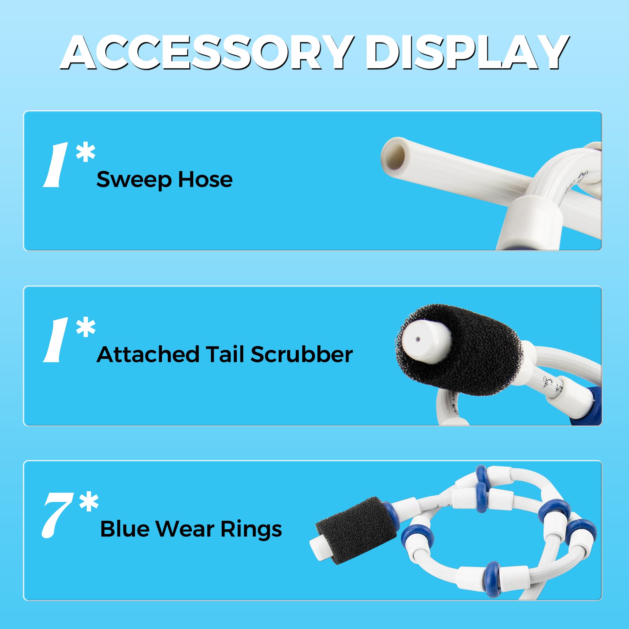 Funmit tail scrubber included for edge and corner cleaning