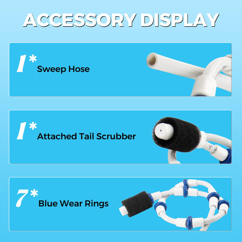 Funmit tail scrubber included for edge and corner cleaning
