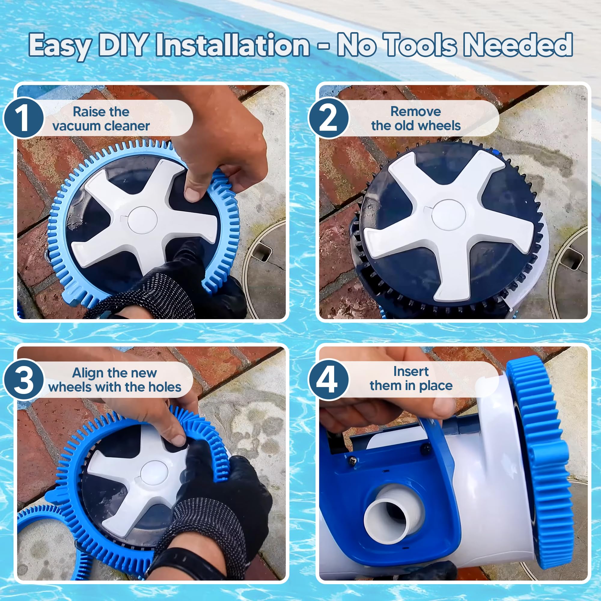 Funmit tire thickness 0.9 inches balances flexibility and durability.