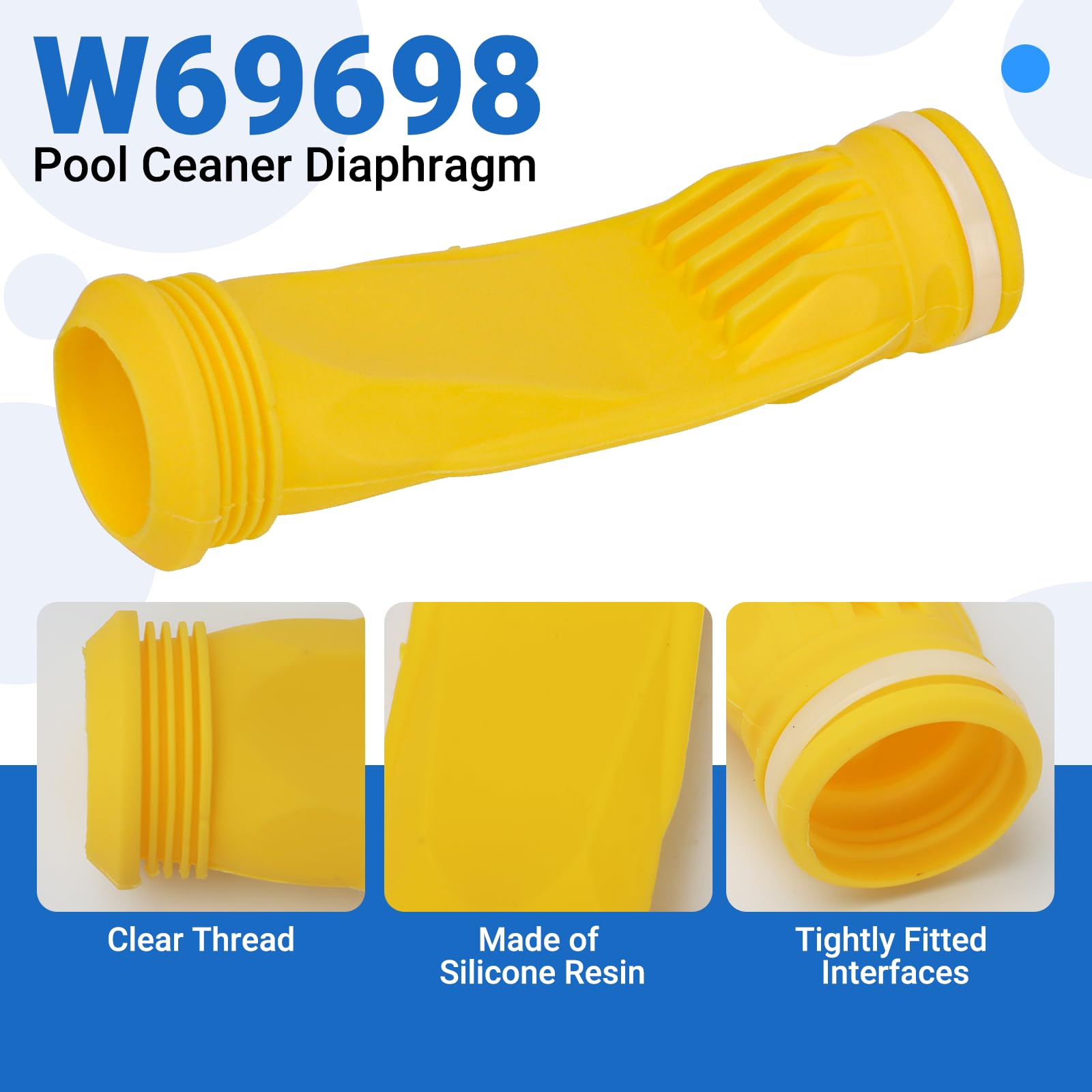 Funmit W81600 retaining ring—secure fit for quick, tool-free diaphragm replacement