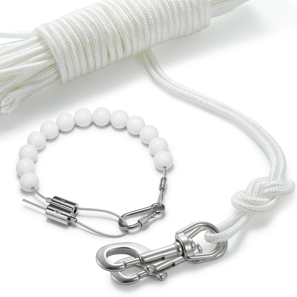 FUNNANS 50ft flag rope kit ready for durable outdoor flag display