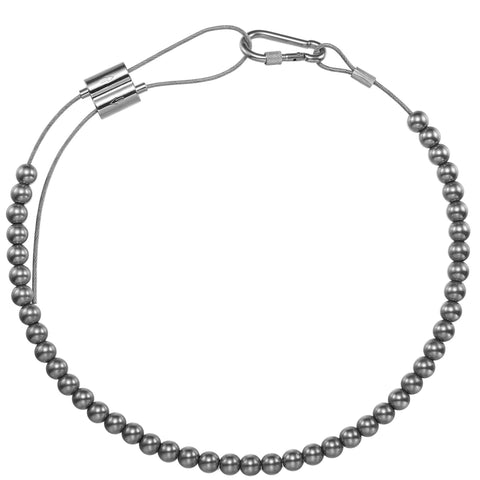 FUNNANS beaded retainer ring closeup, showing durable 304 stainless steel construction for secure flag retention.