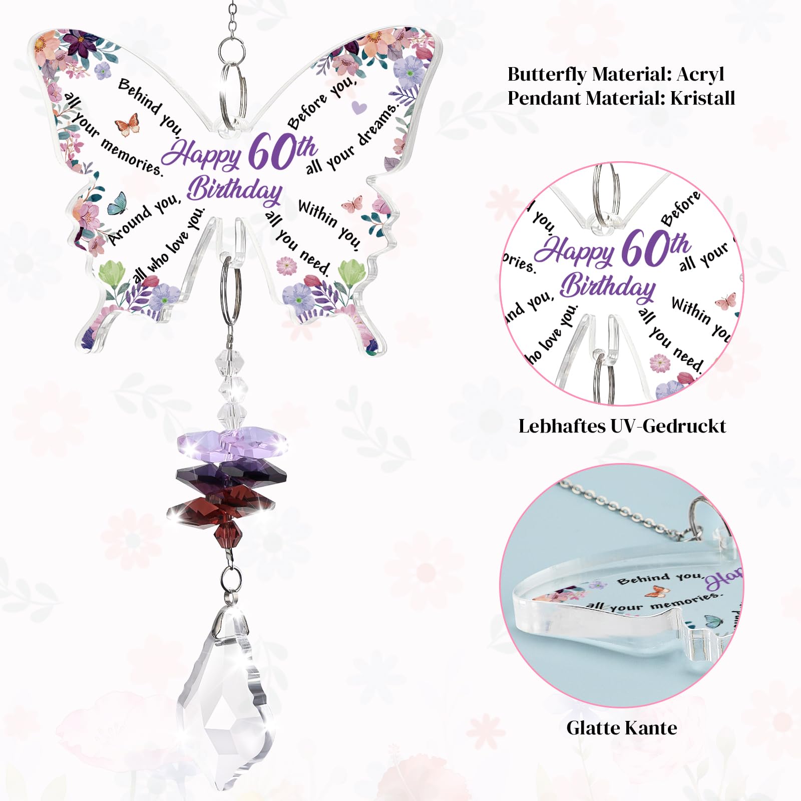 Funnli window hanging decor enhances home or office