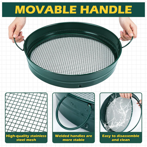 Funnymoom sifter built from galvanized steel for durability