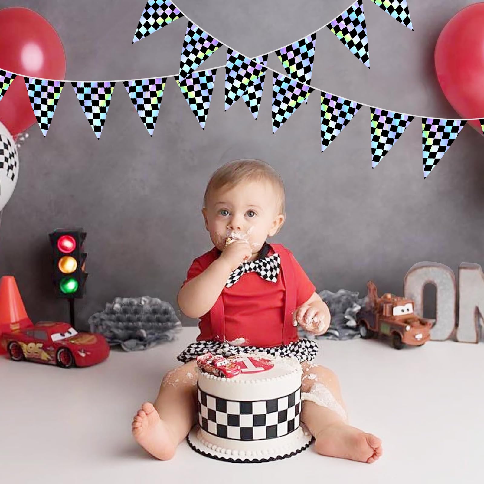 FunnyPars race car decor banner adds modern flair to parties