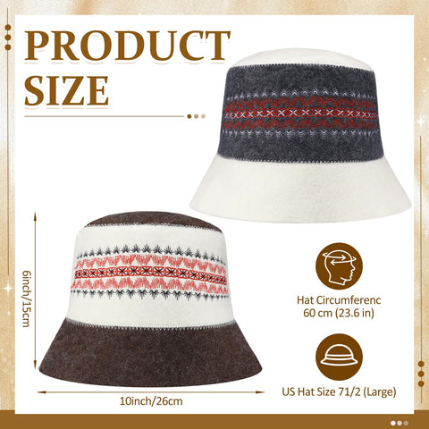Funnysoft wool sauna hat natural wool texture provides warm, lightweight comfort.