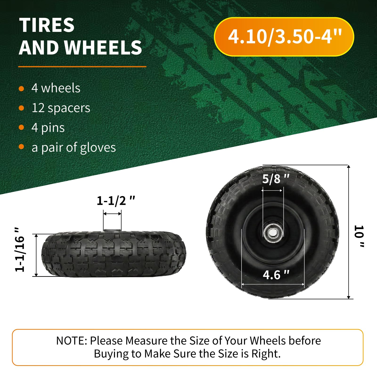 FunPaxido 5/8-inch axle bore wheels fit many devices with universal mounting