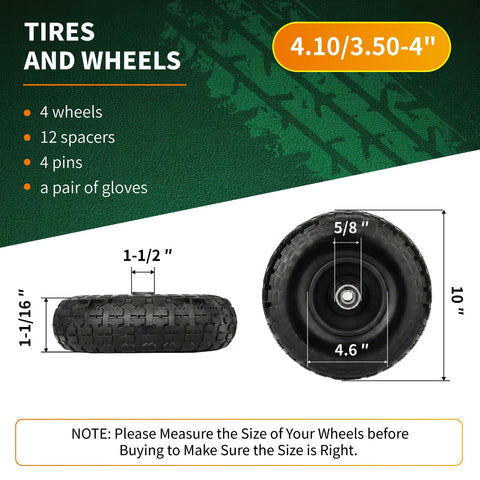 FunPaxido 5/8-inch axle bore wheels fit many devices with universal mounting