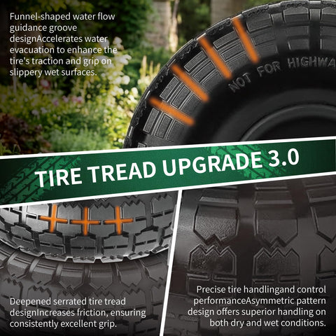 FunPaxido 500 lb load rating supports carts, wagons, and garden trailers