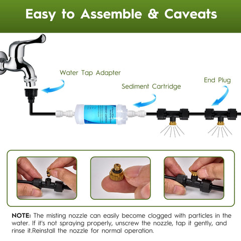 Water-saving mist from Funpynani system benefits garden and patio
