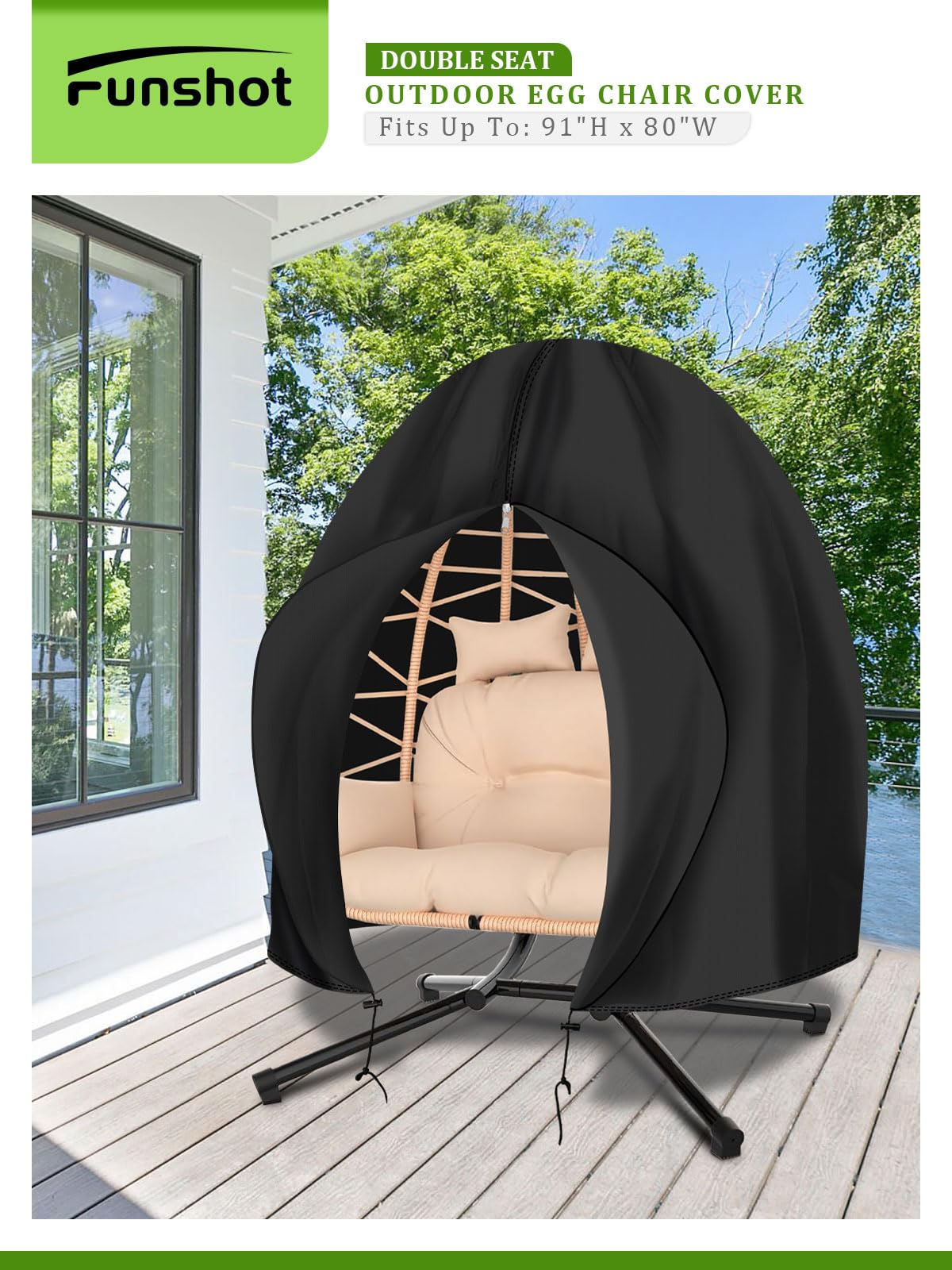Funshot cover cleans easily with a wipe and air dry.