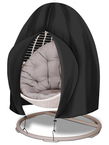 Funshot egg chair cover 75x45 waterproof protects outdoor chair from rain and fading.
