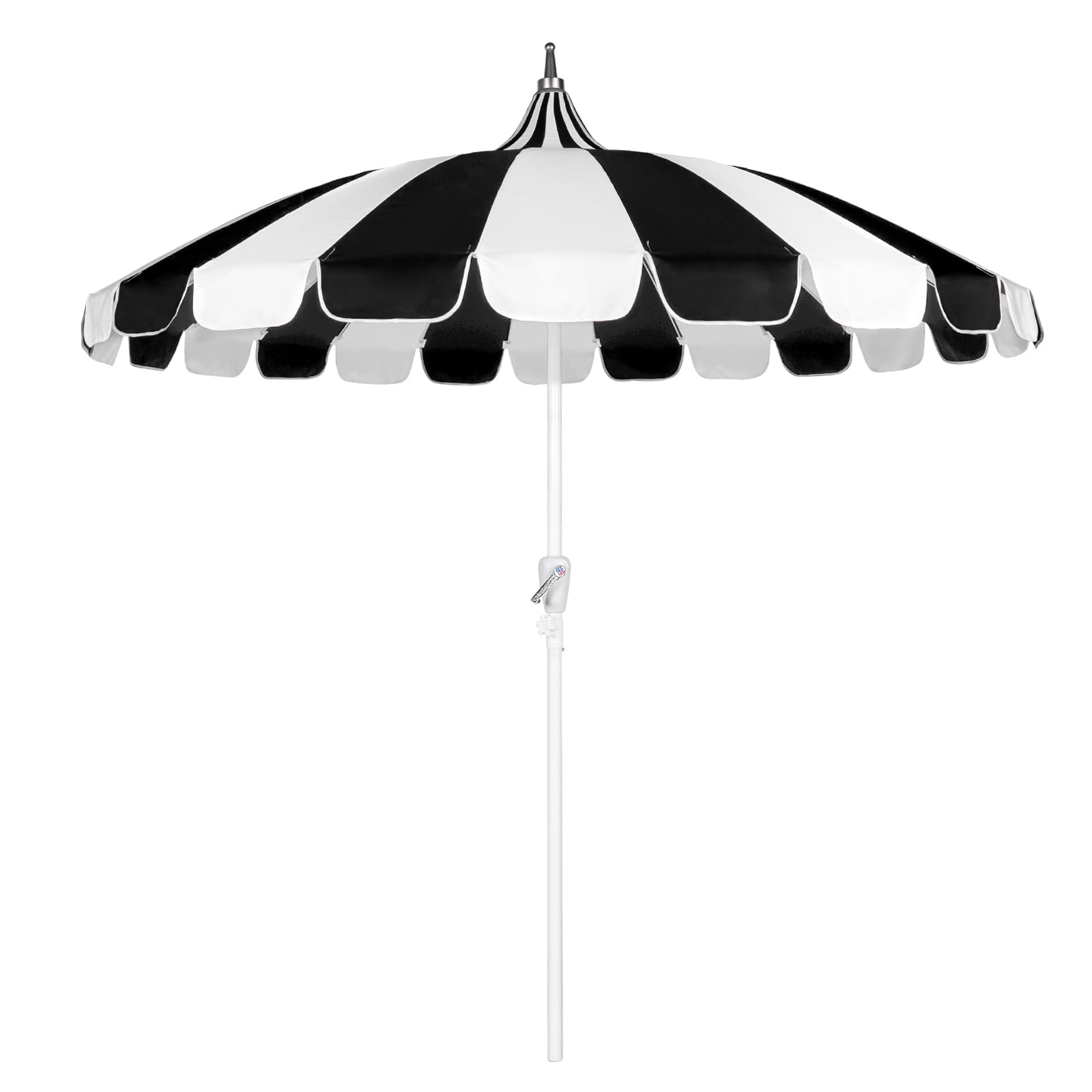 Funsite 8Ft Pagoda umbrella canopy closeup showing fabric texture for shade and style.