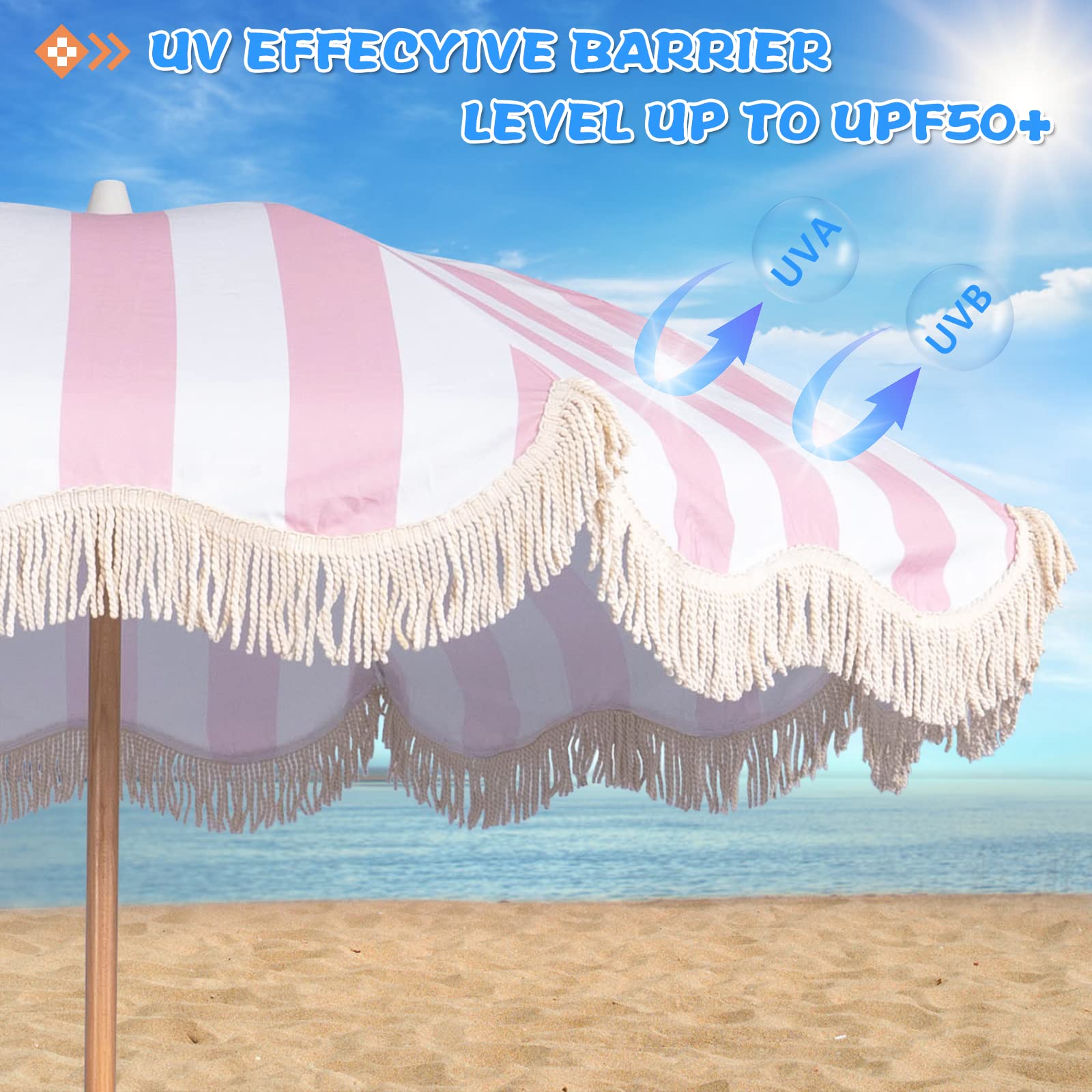 Funsite UPF50+ fabric provides sun protection during outdoor time