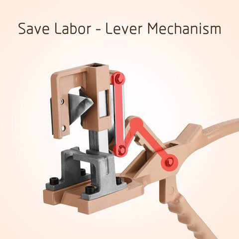 Funteck V-cut tool performs accurate 1-inch cuts on stock and scion.