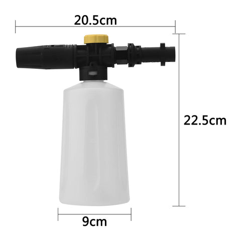 Durable, lightweight construction with brass fittings on FUNTECK foam cannon.