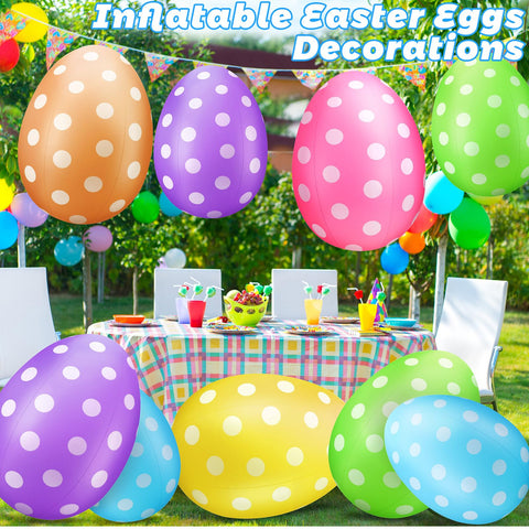 Funtery inflatable egg with bottom valve, quick setup for parties