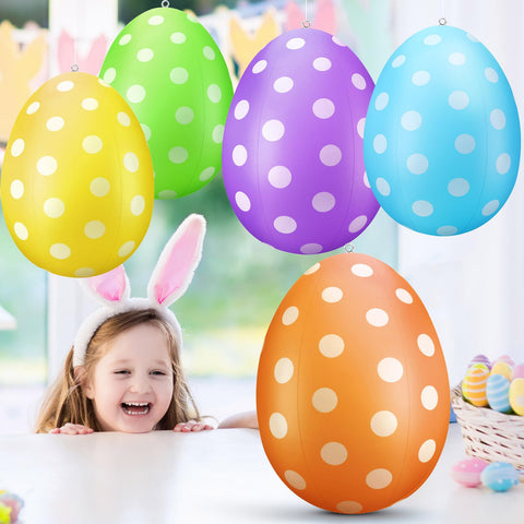 Funtery durable PVC inflatable egg, hard to deform for repeated seasonal use