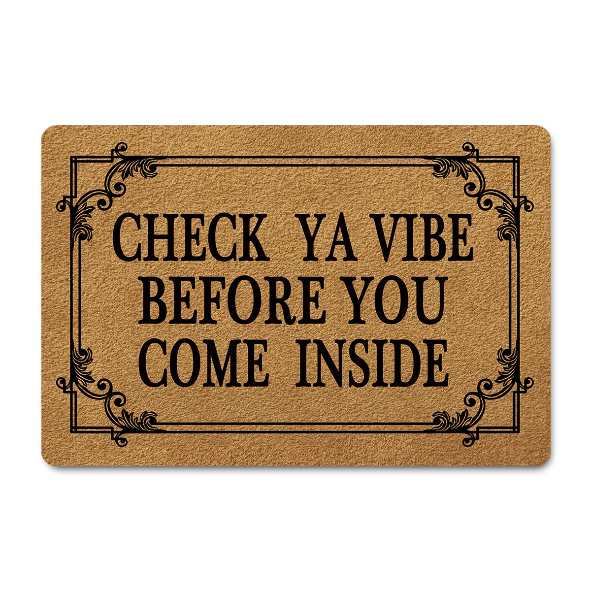 FunXiLin welcome doormat anti-slip rubber back for safe indoor use.
