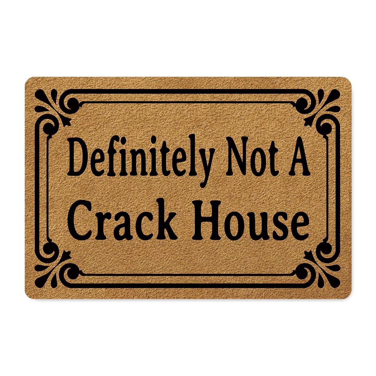 FunXiLin welcome doormat with anti-slip rubber back for safe indoor use.